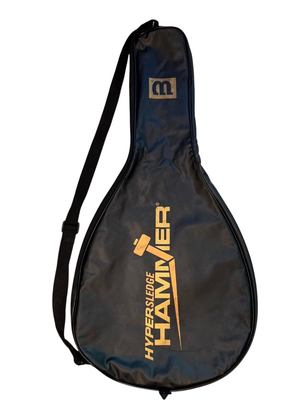HYPERSLEDGE HAMMER Tennis Racket Cover in Black with Gold Logo - READ